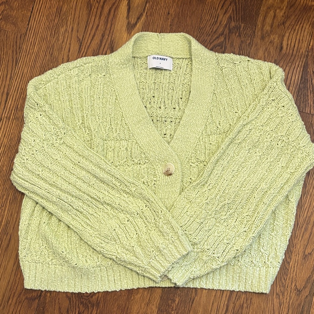 Old Navy Women's Light Green Cardigan